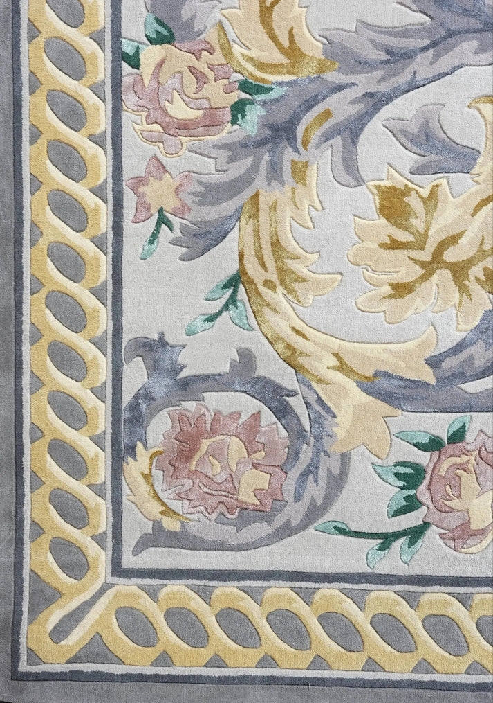 Classic Floral Scroll Carpet