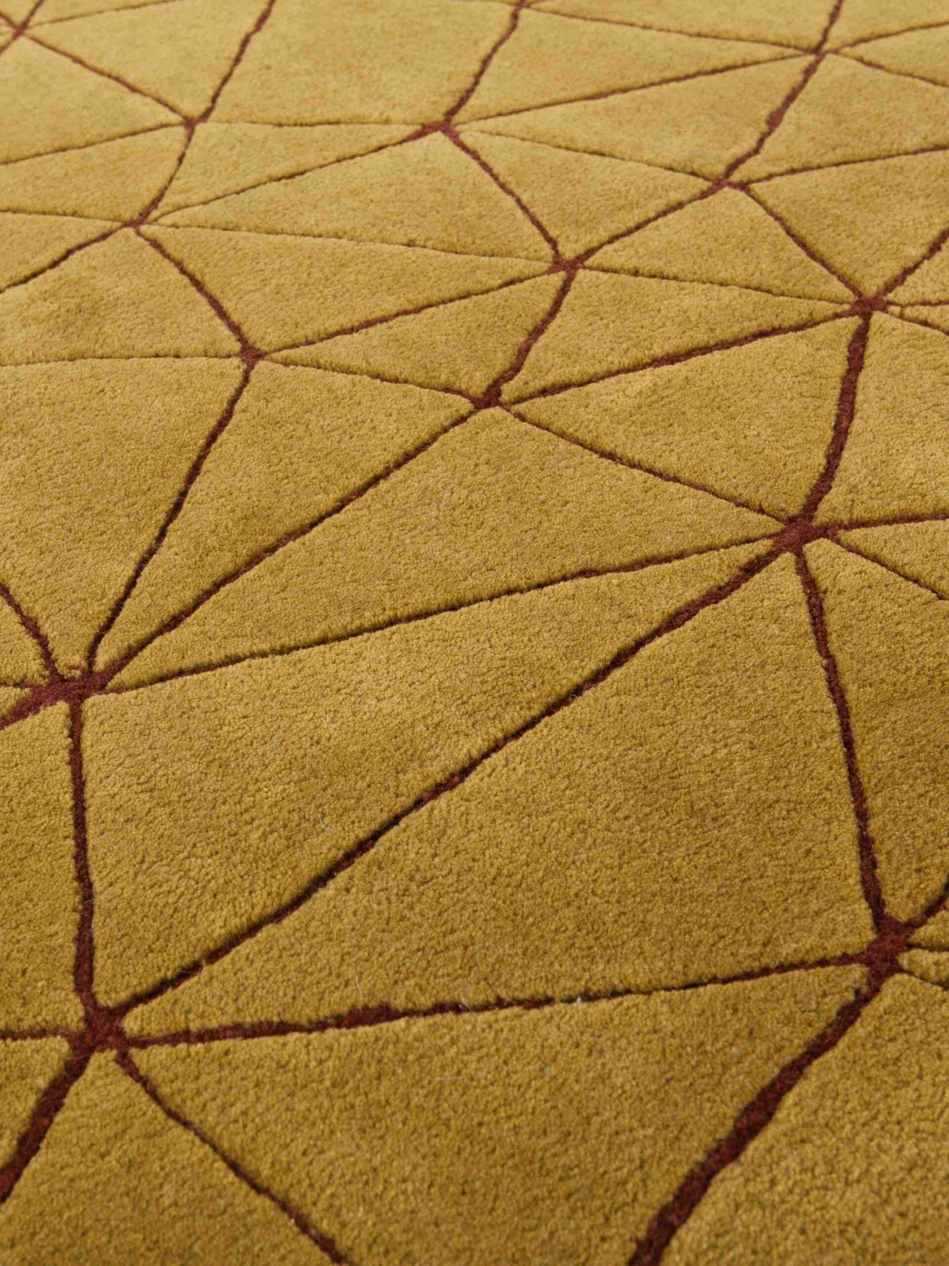 Honeycomb Facet Wool Rug