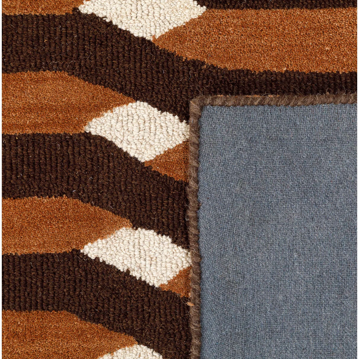 Espresso Wave Wool Rug
