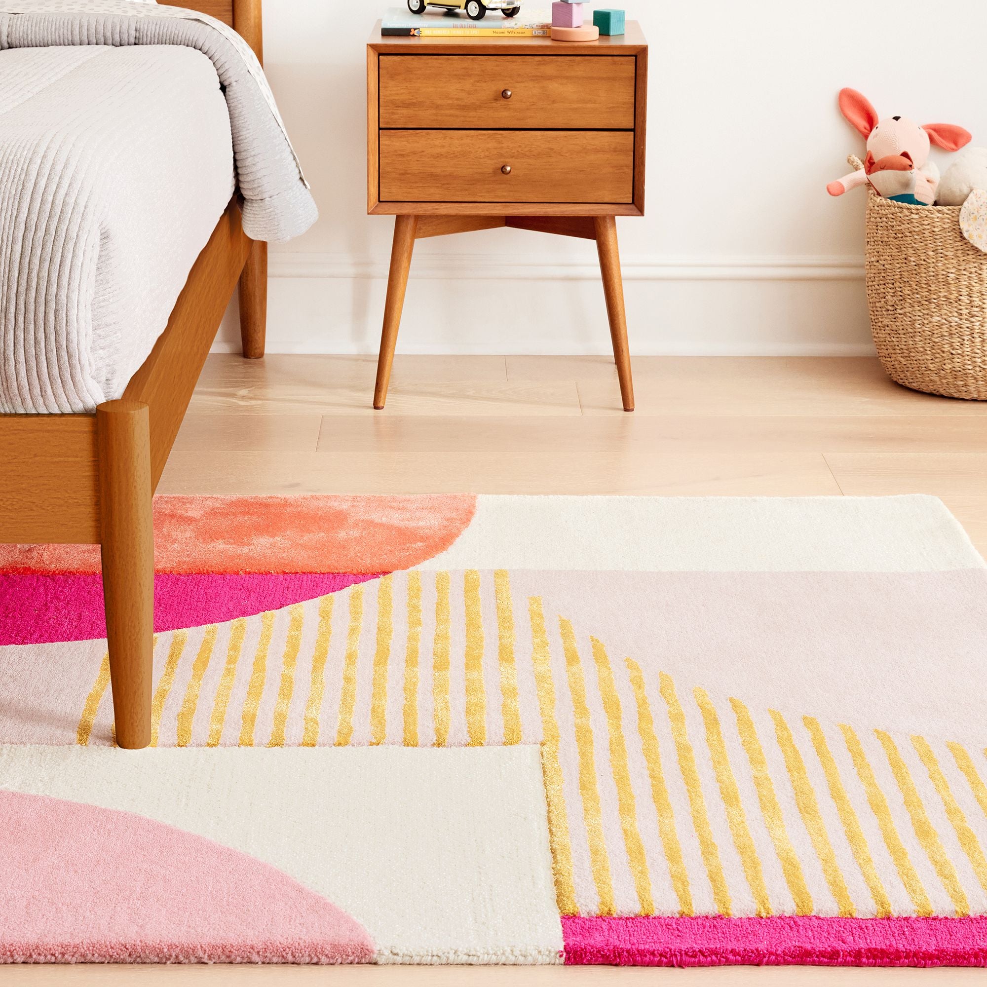 Sunset Geometry Wool Rug