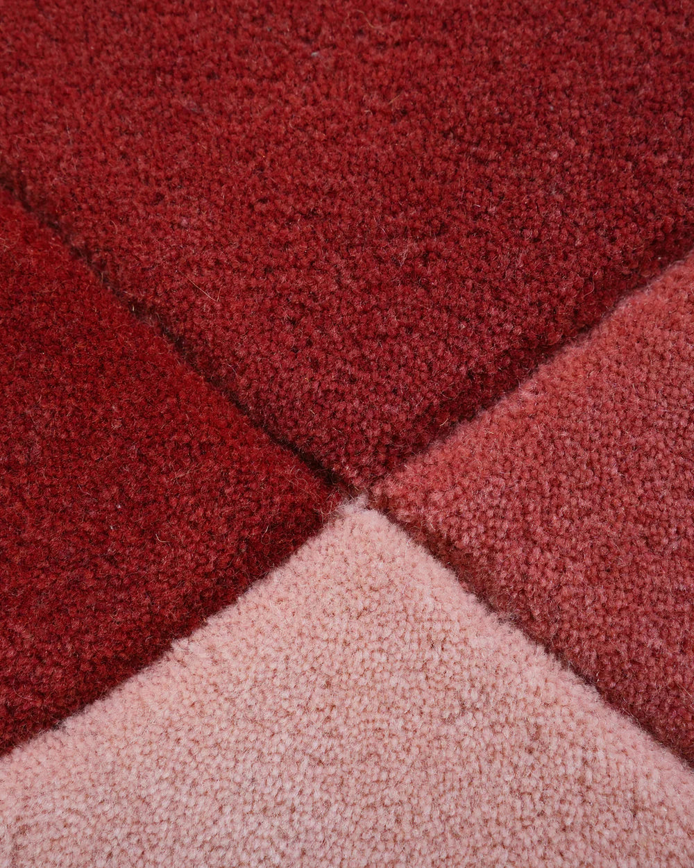 Crimson Ripple Hand-Tufted Wool Area Rug