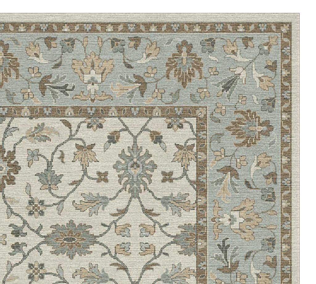 Luxury Cream Hand Tufted Wool Rug