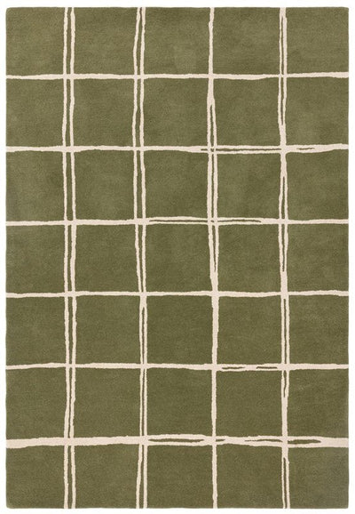 Modern Hand Tufted Check Carpet