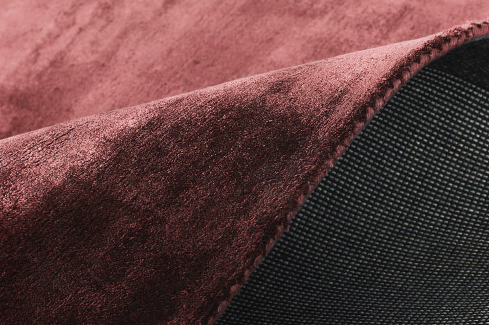Dusty Wine Viscose Silk Area Rug