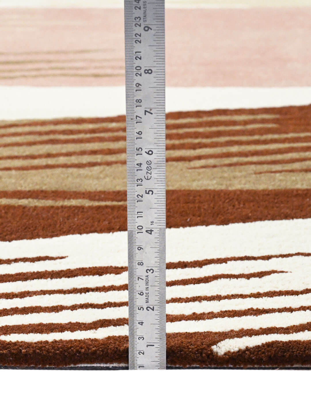 Modern Blush Abstract Hand Tufted Wool Rug
