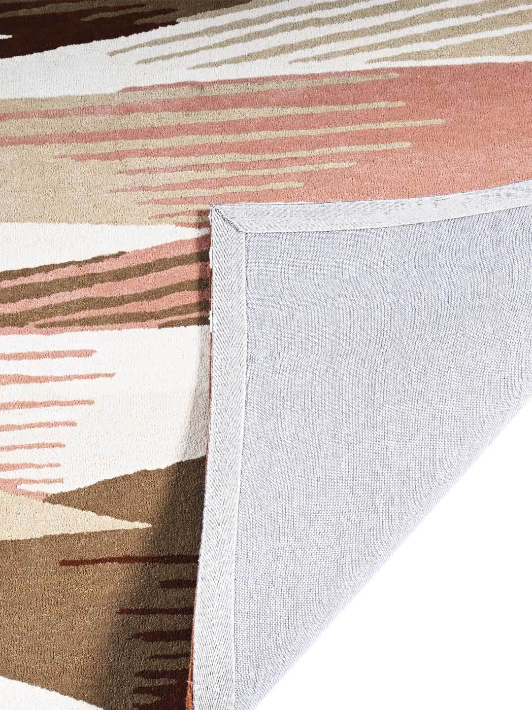 Modern Blush Abstract Hand Tufted Wool Rug