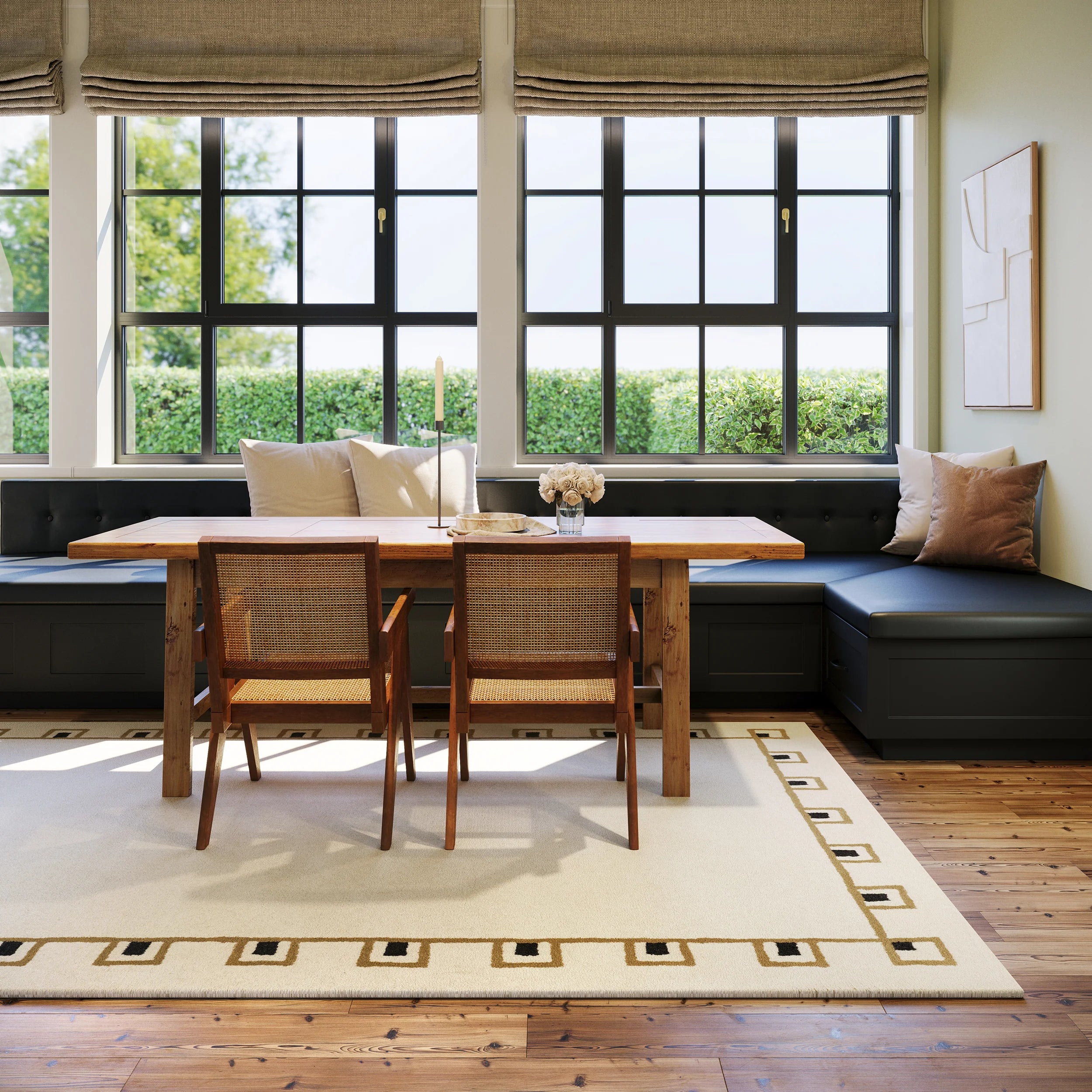 Soft Ivory Modern Rug for Luxury Interior Décor