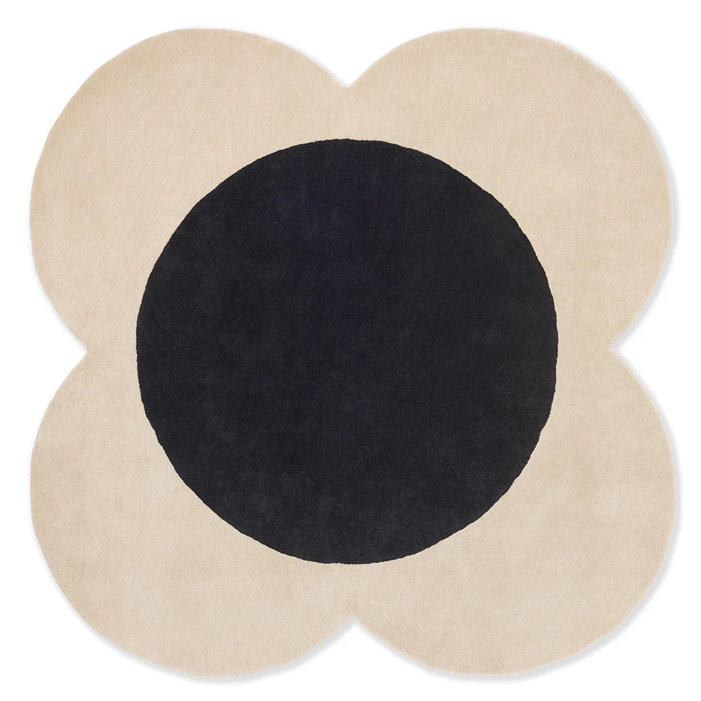Noir Bloom Minimalist Designer Rug