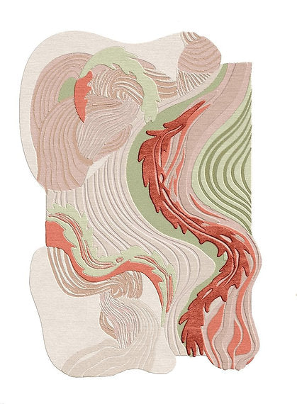 Coral Stream Organic Rug