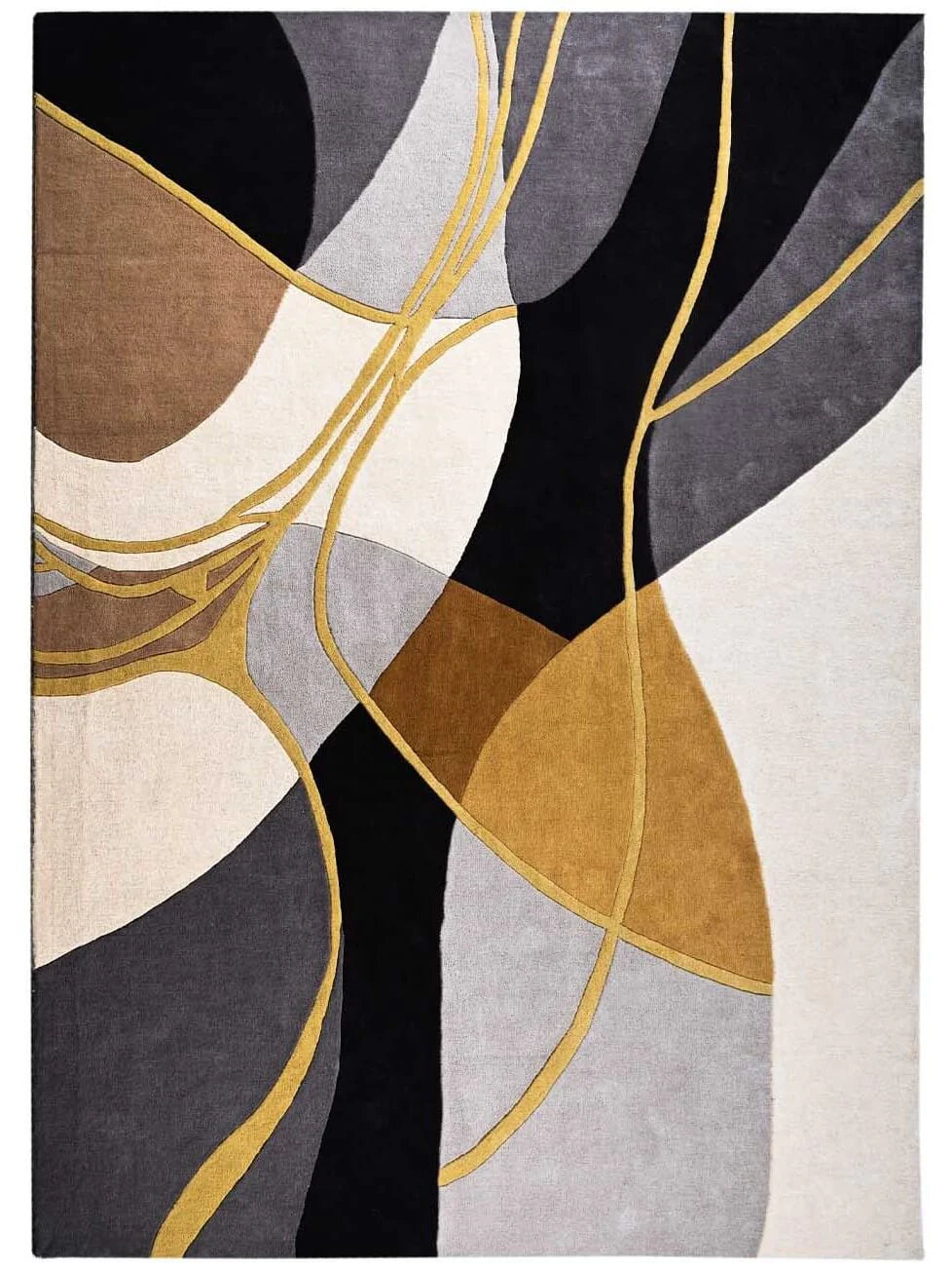 Sophisticated Multicolor Abstract Statement Rug