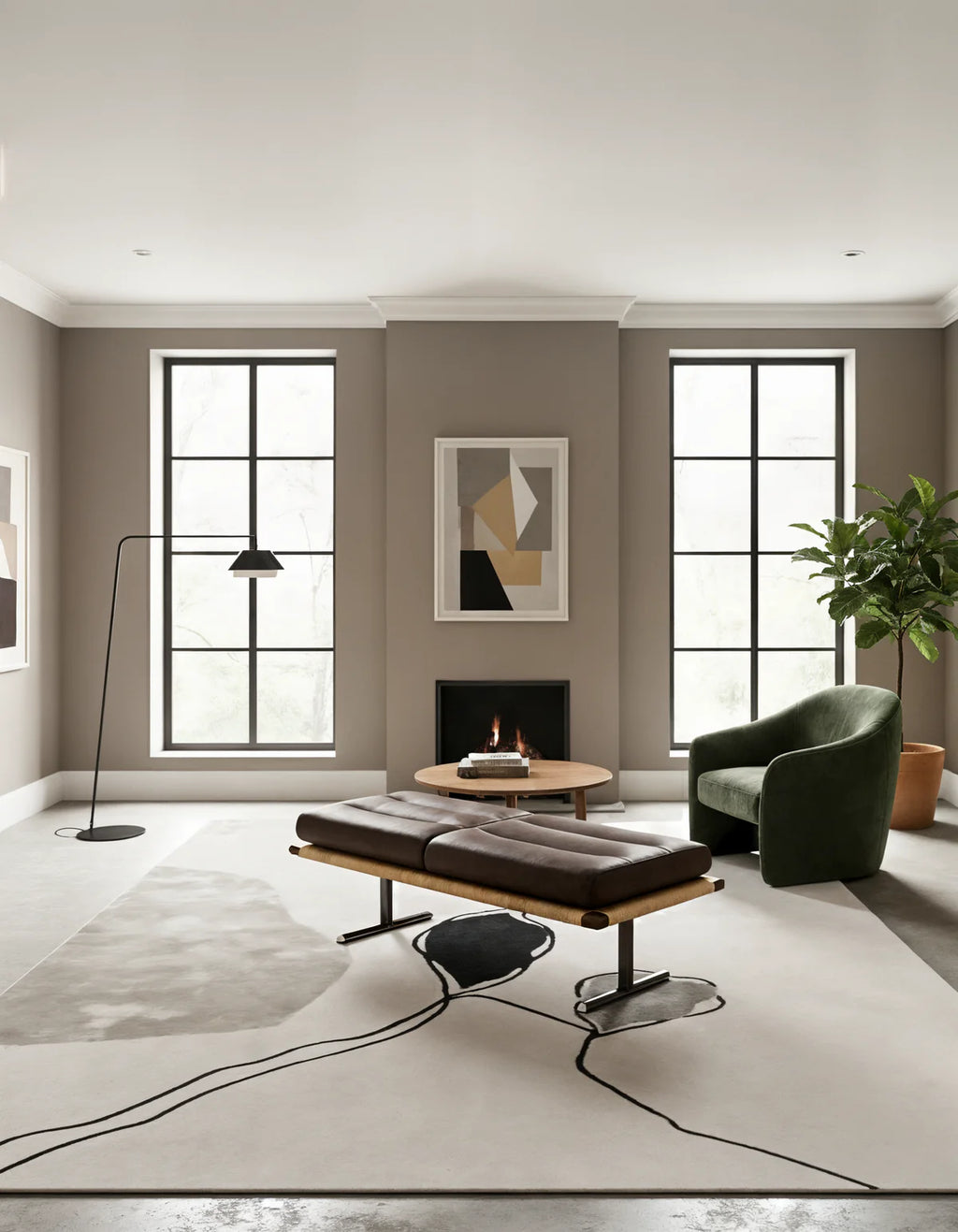 Contemporary Abstract Designer Carpet
