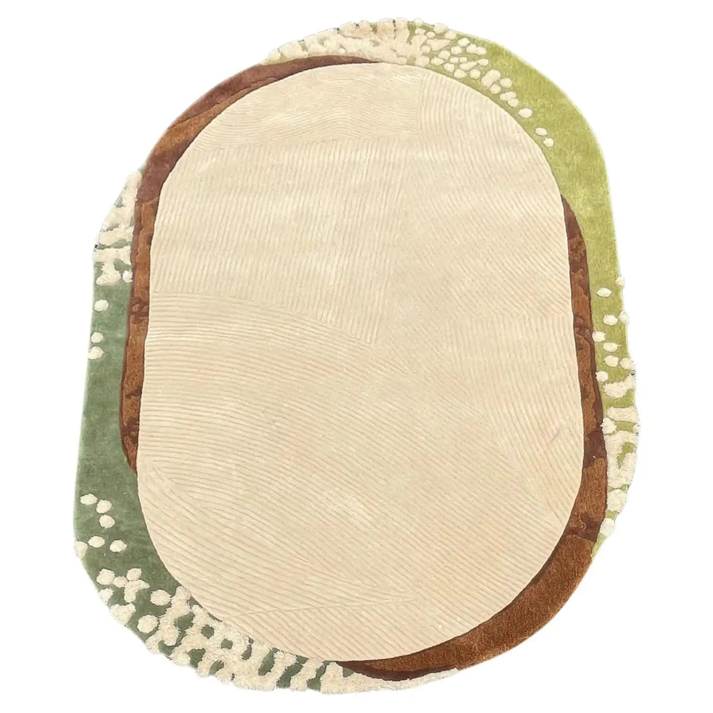 Irregular Organic Halo Minimal Rug