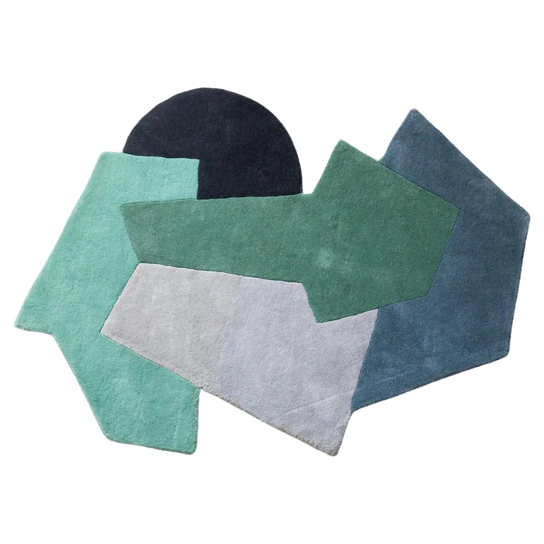 Assembled Geometry Contemporary Luxury Carpet