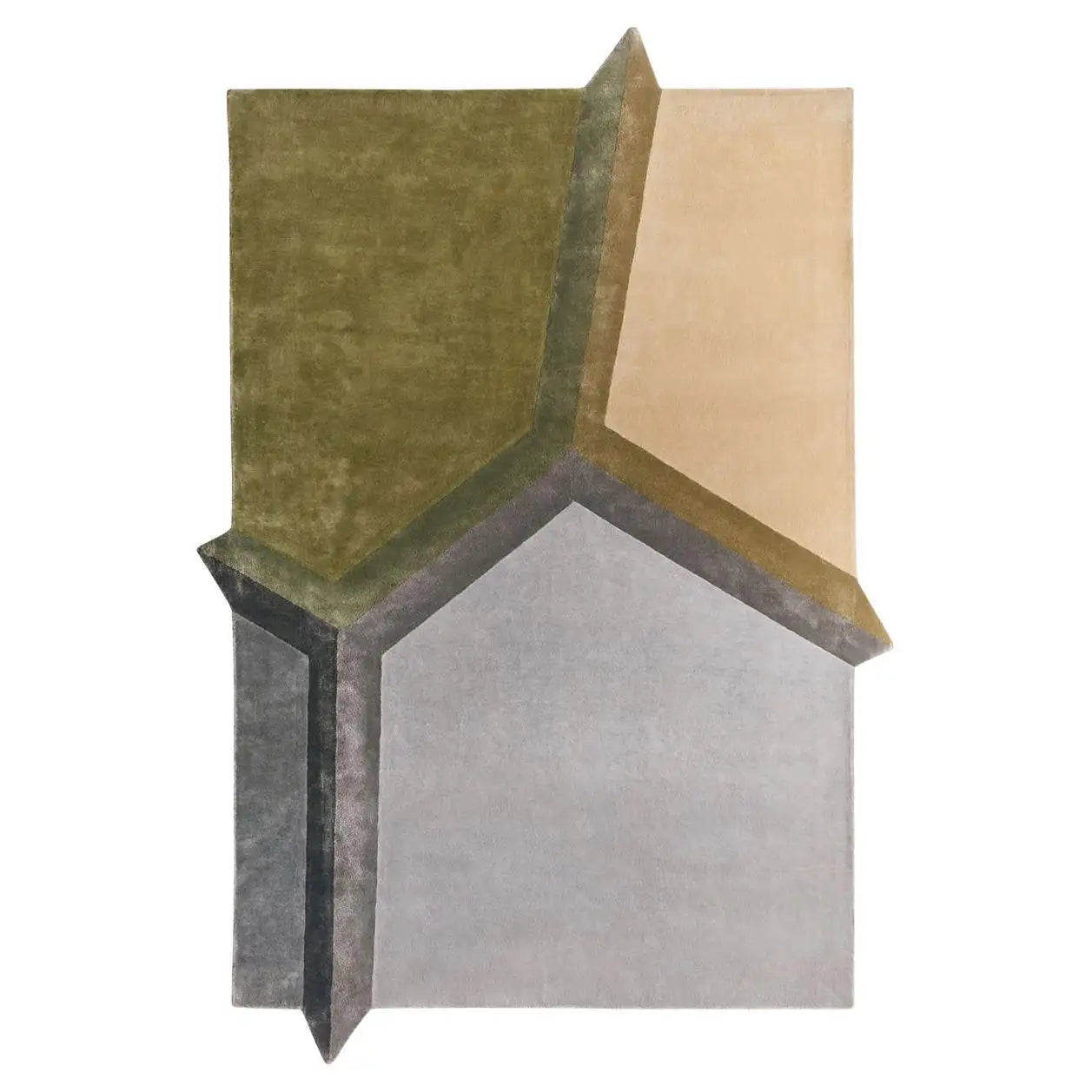 . Irregular Angular Planes Premium Contemporary Designer Rug