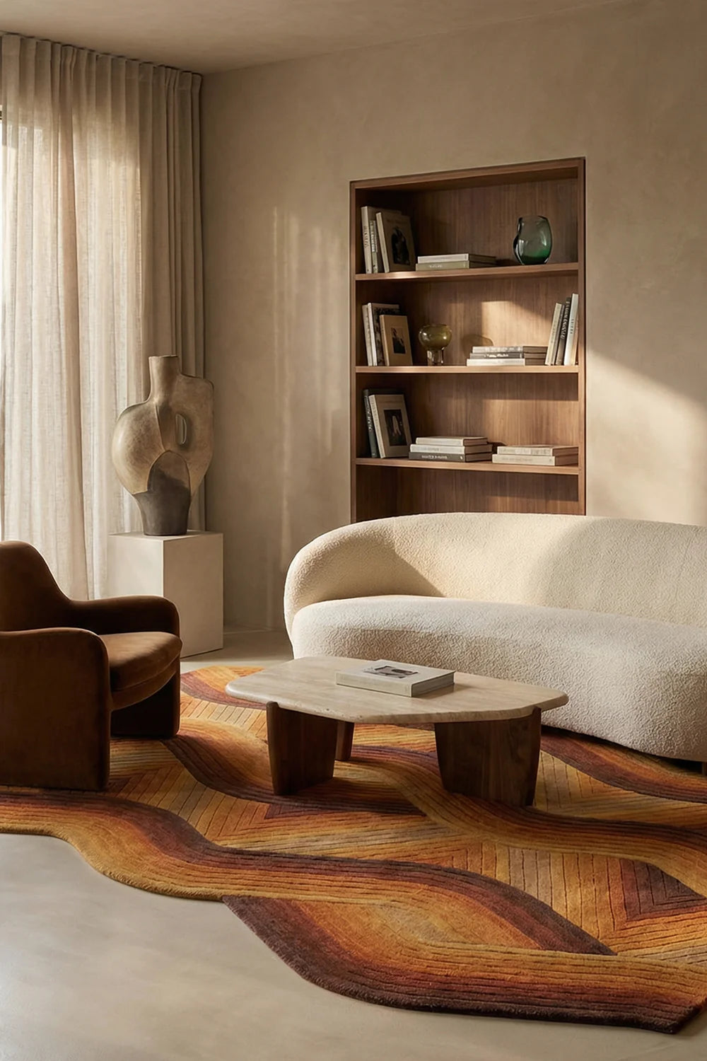 Modern Artistic Wave Rug
