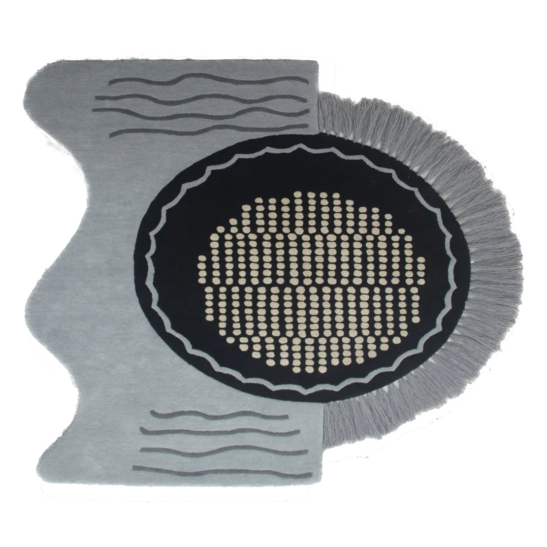 Ash Crest Fringe Detail Rug