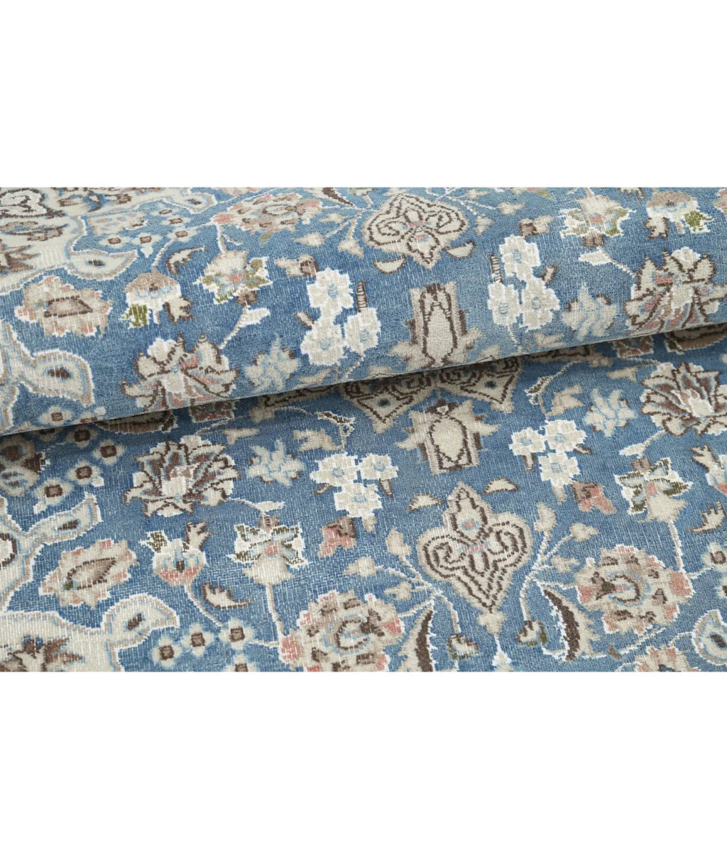 Hand-Knotted Royal Blue Medallion Rug