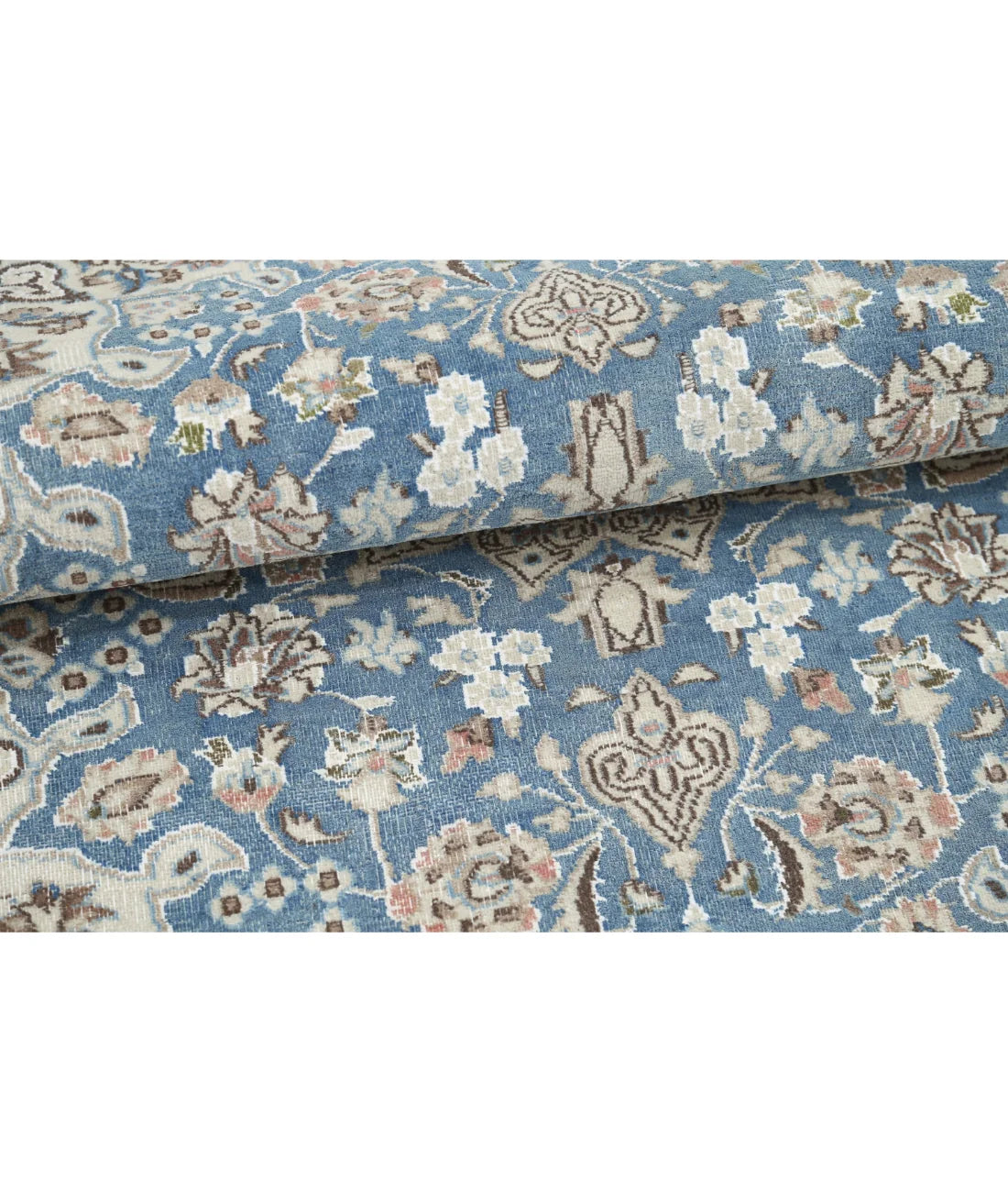 Hand-Knotted Royal Blue Medallion Rug