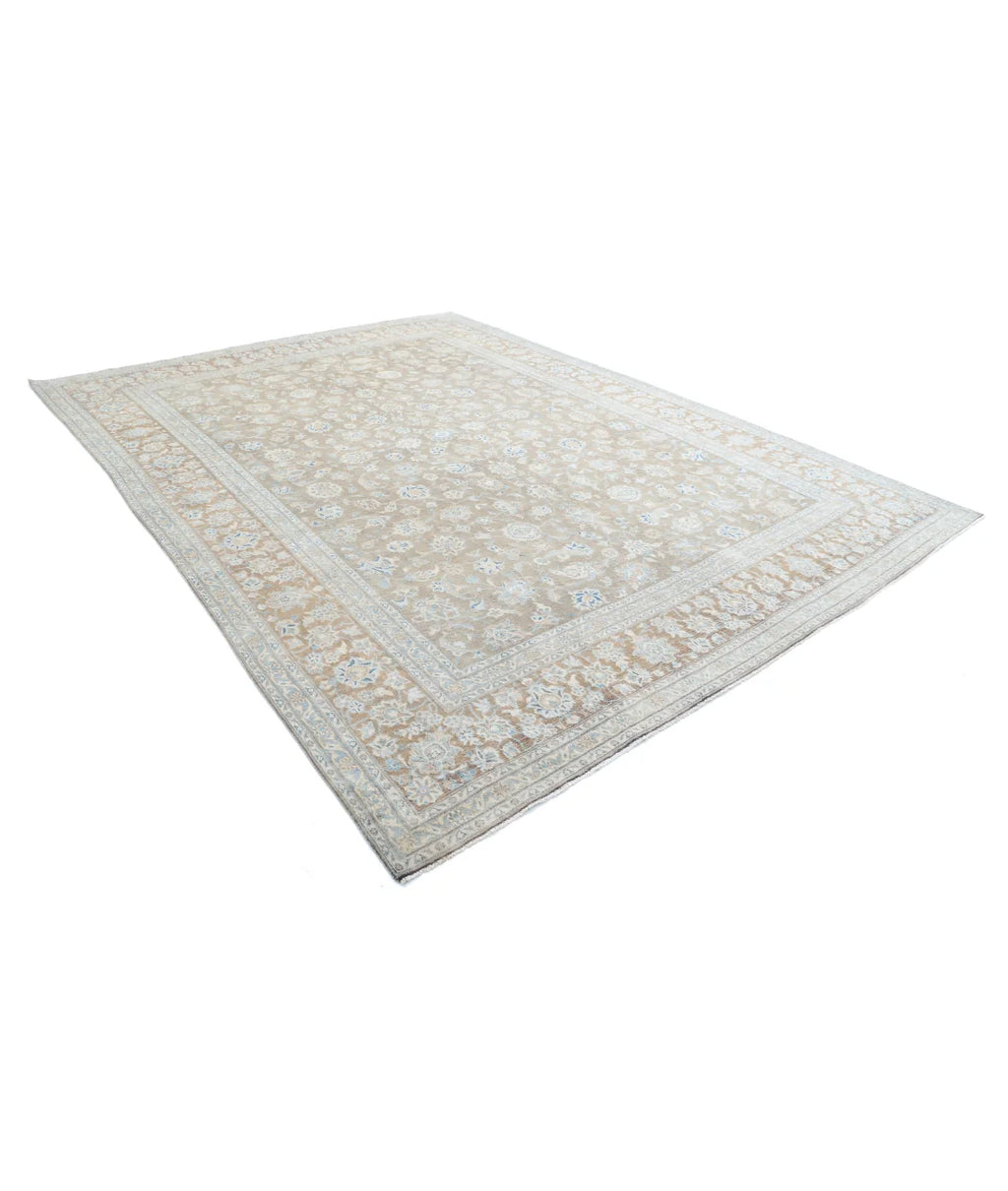 Hand-Knotted Botanical Filigree Wool Rug
