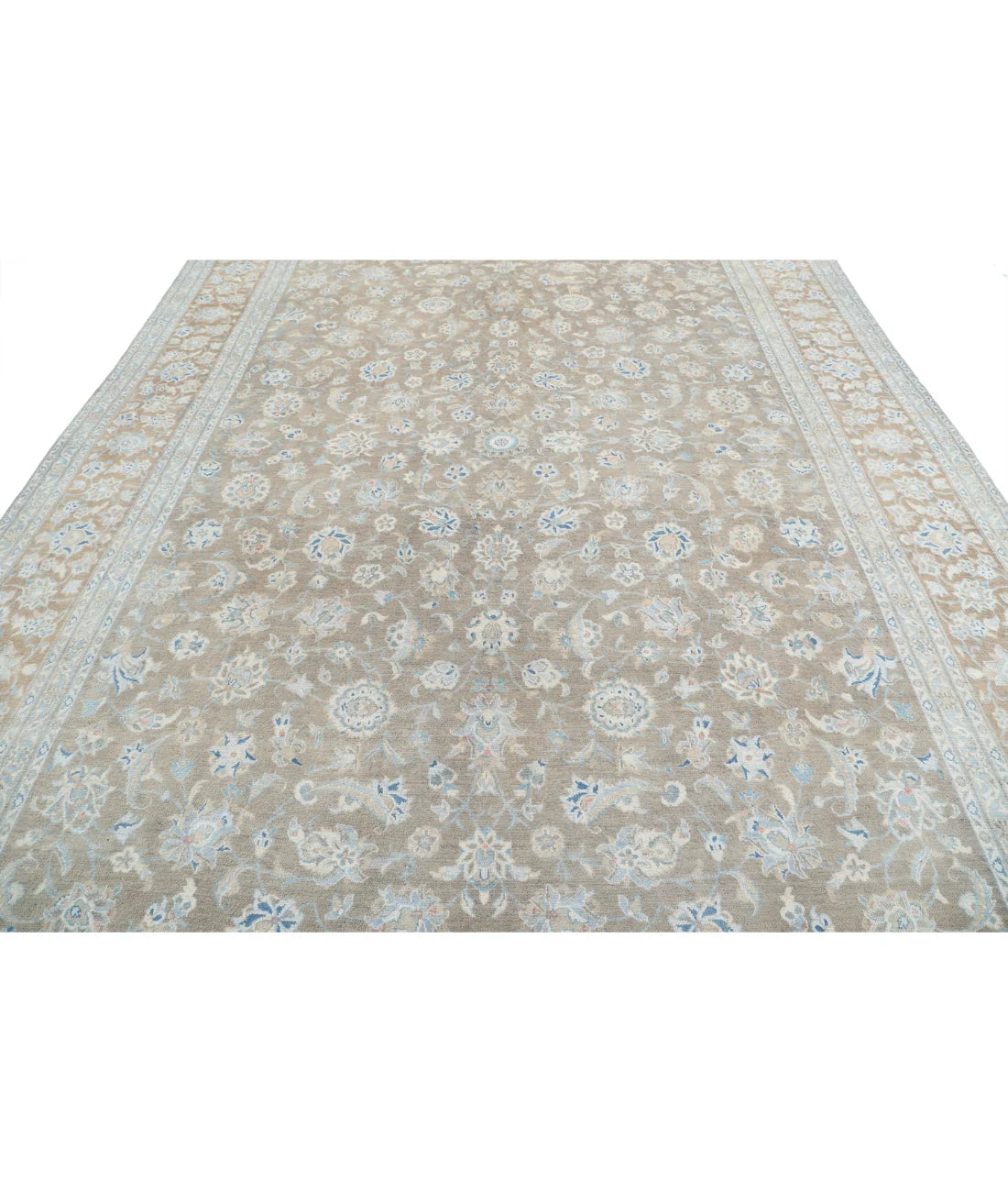 Hand-Knotted Botanical Filigree Wool Rug