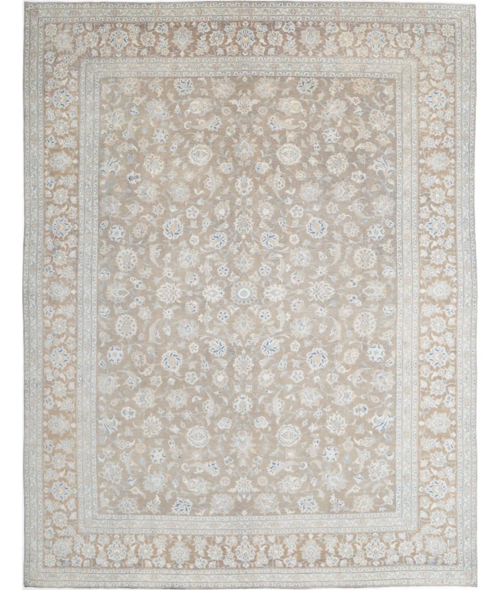 Hand-Knotted Botanical Filigree Wool Rug
