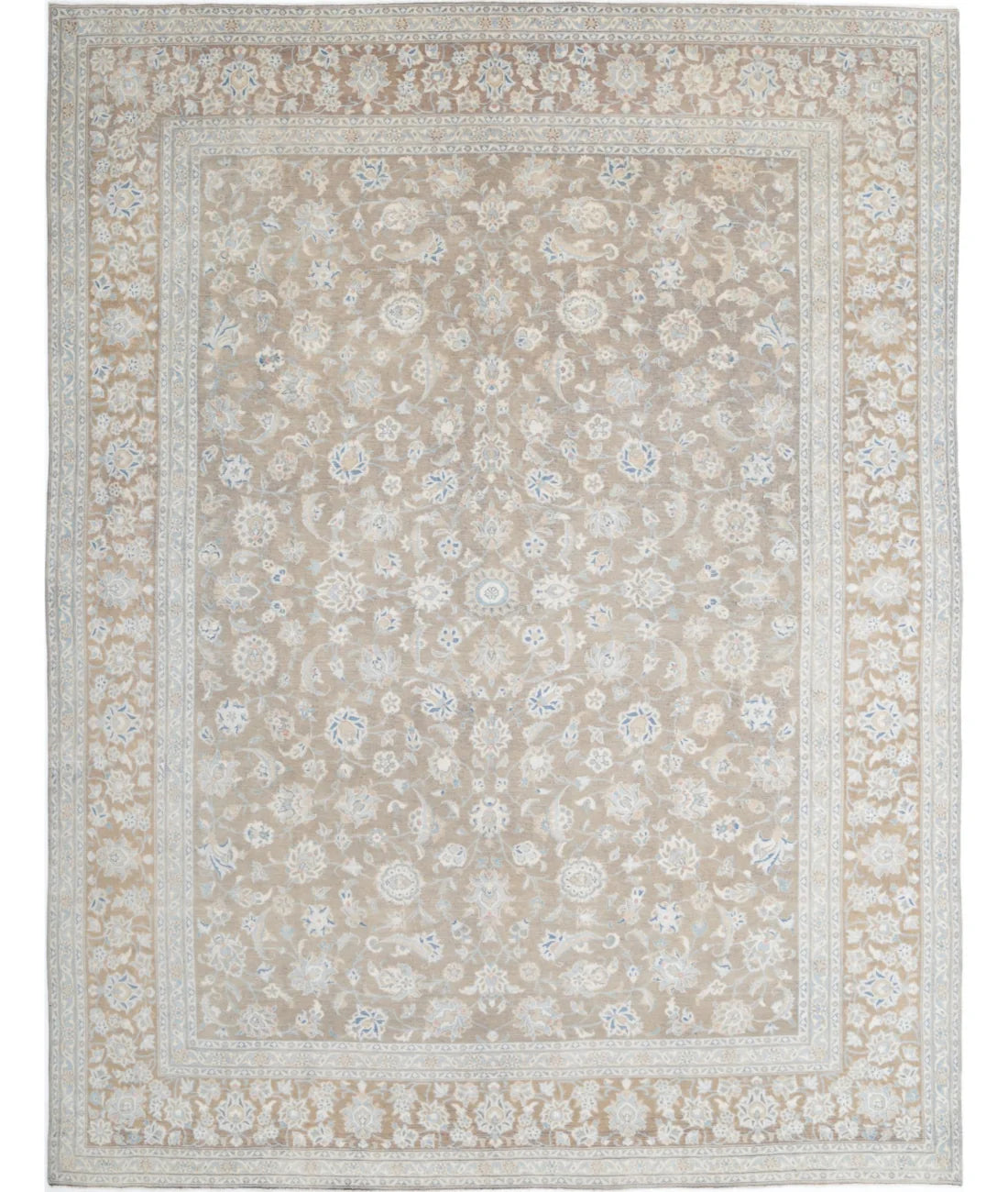 Hand-Knotted Botanical Filigree Wool Rug