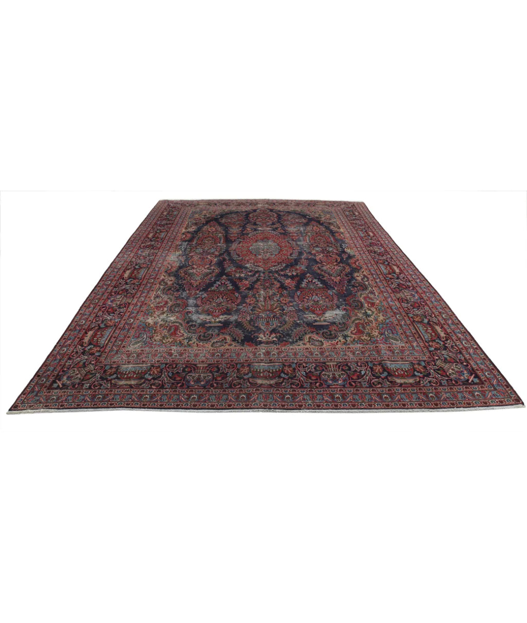 Antique Sarouk Royal Medallion Wool Rug