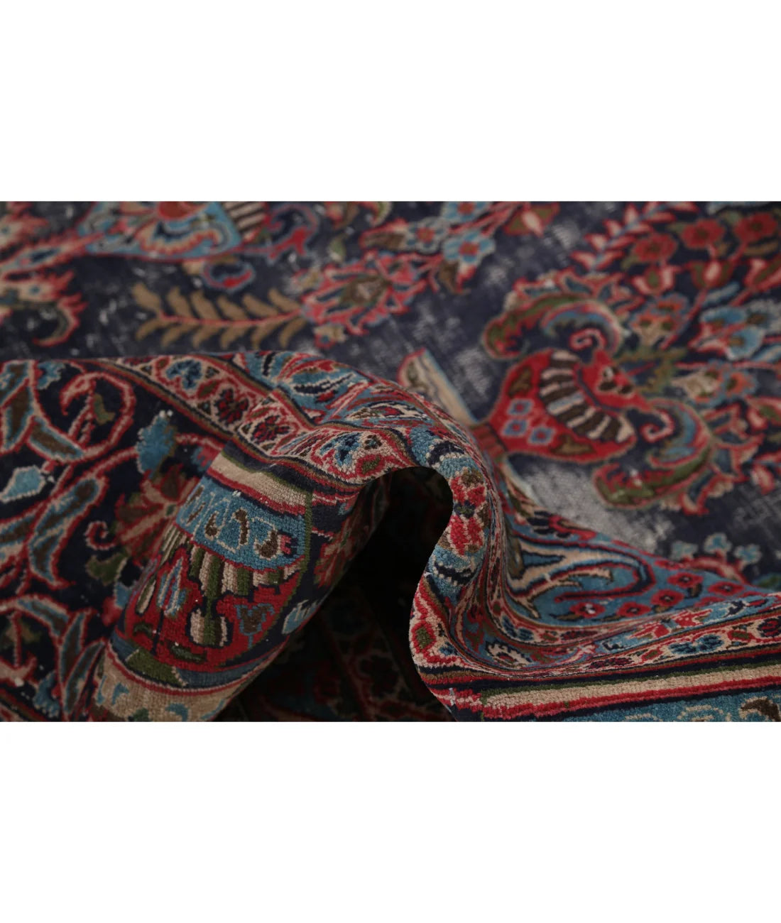Antique Sarouk Royal Medallion Wool Rug