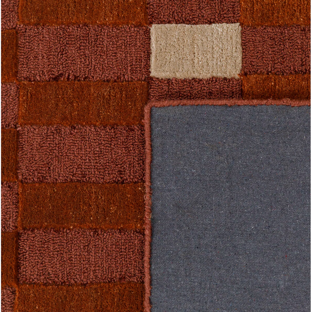 Terracotta Rhythm Wool Rug