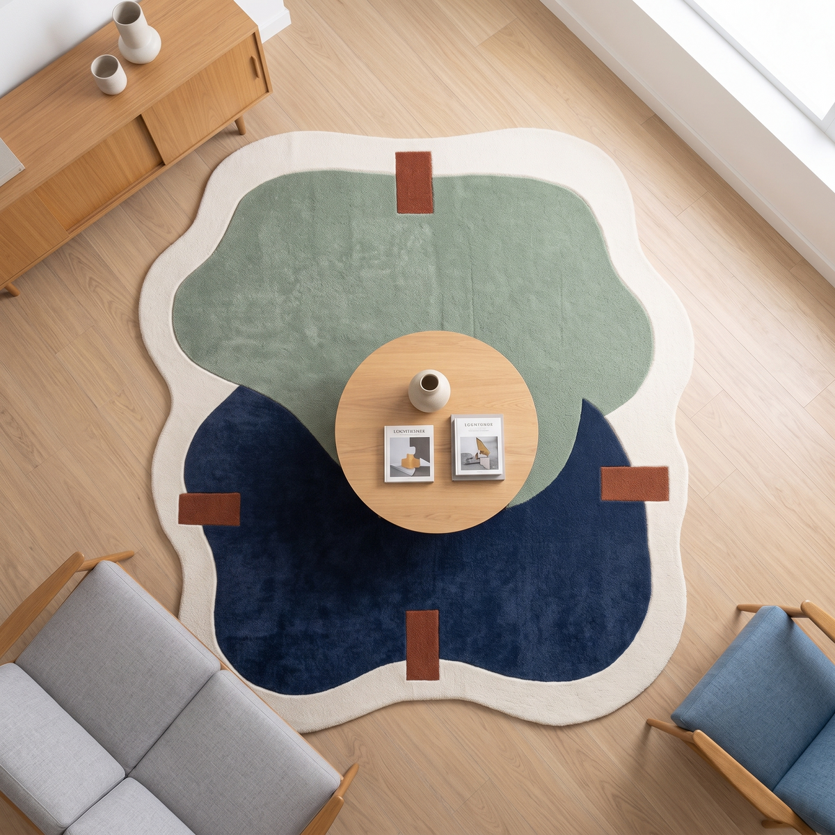 Organic Harmony Hand Tufted Wool Rug