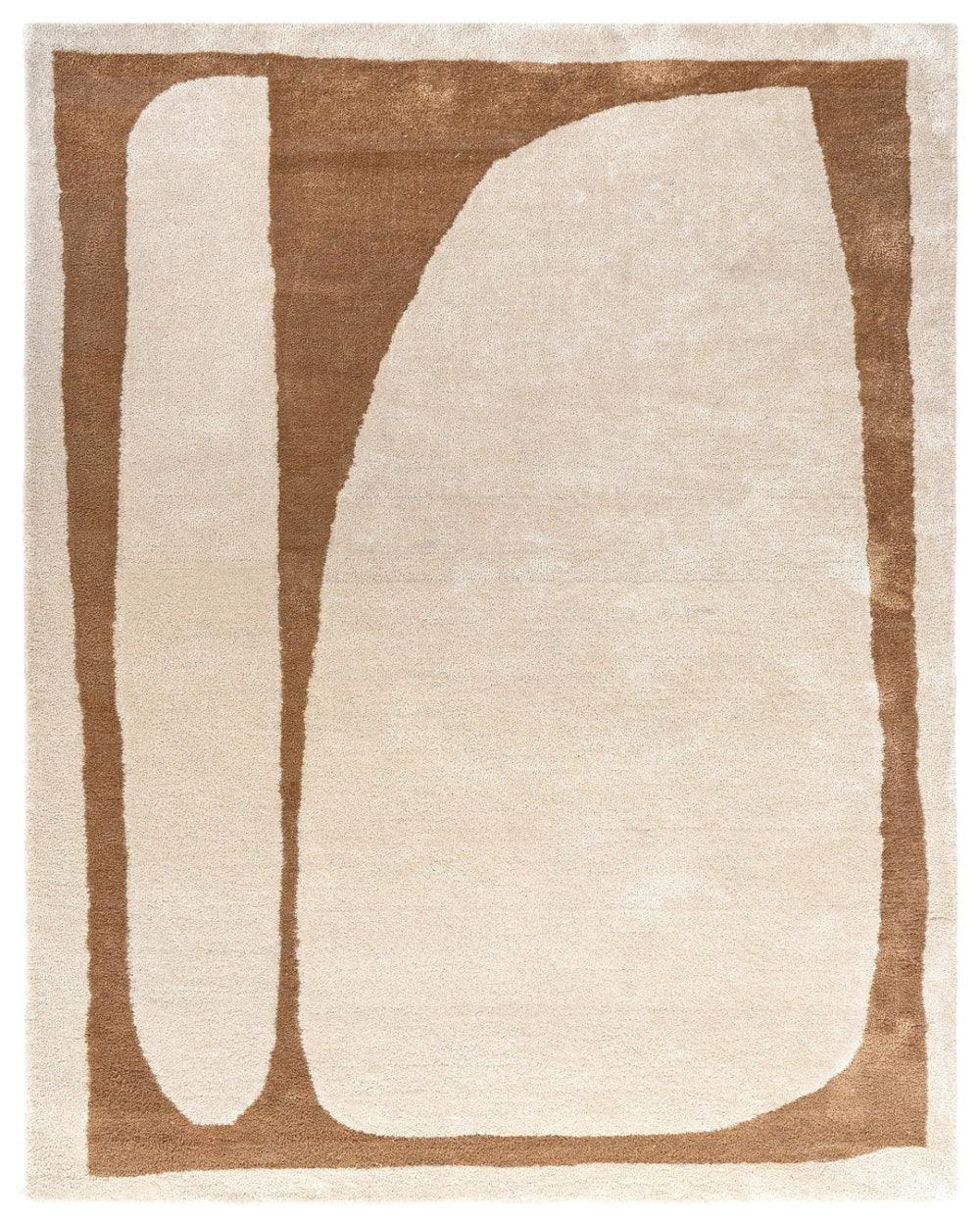Sora Handcrafted Organic Abstract Monolith Neutral Area Rug