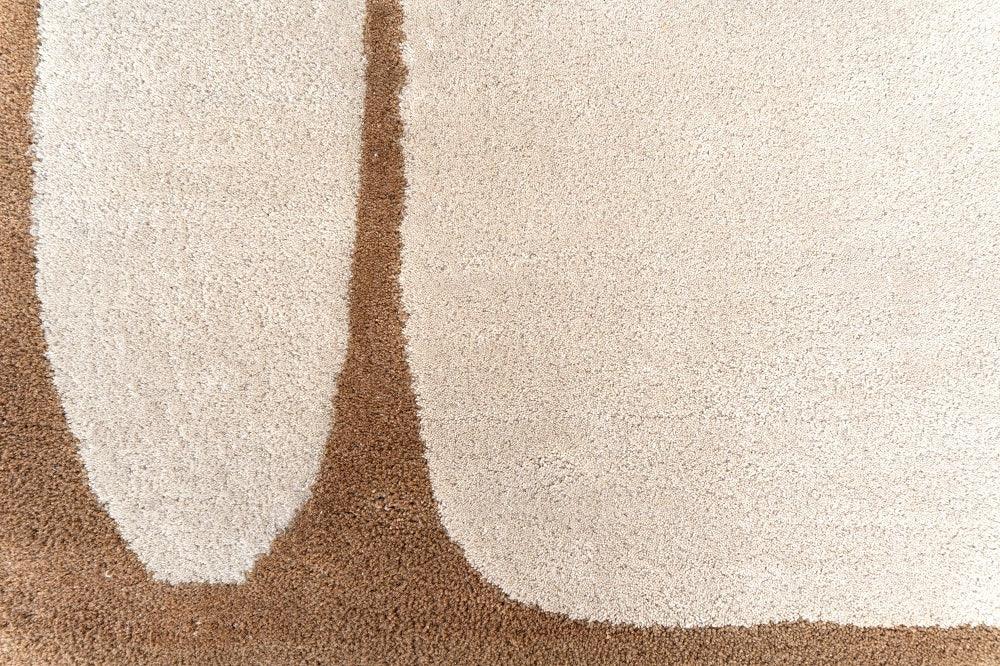 Sora Handcrafted Organic Abstract Monolith Neutral Area Rug