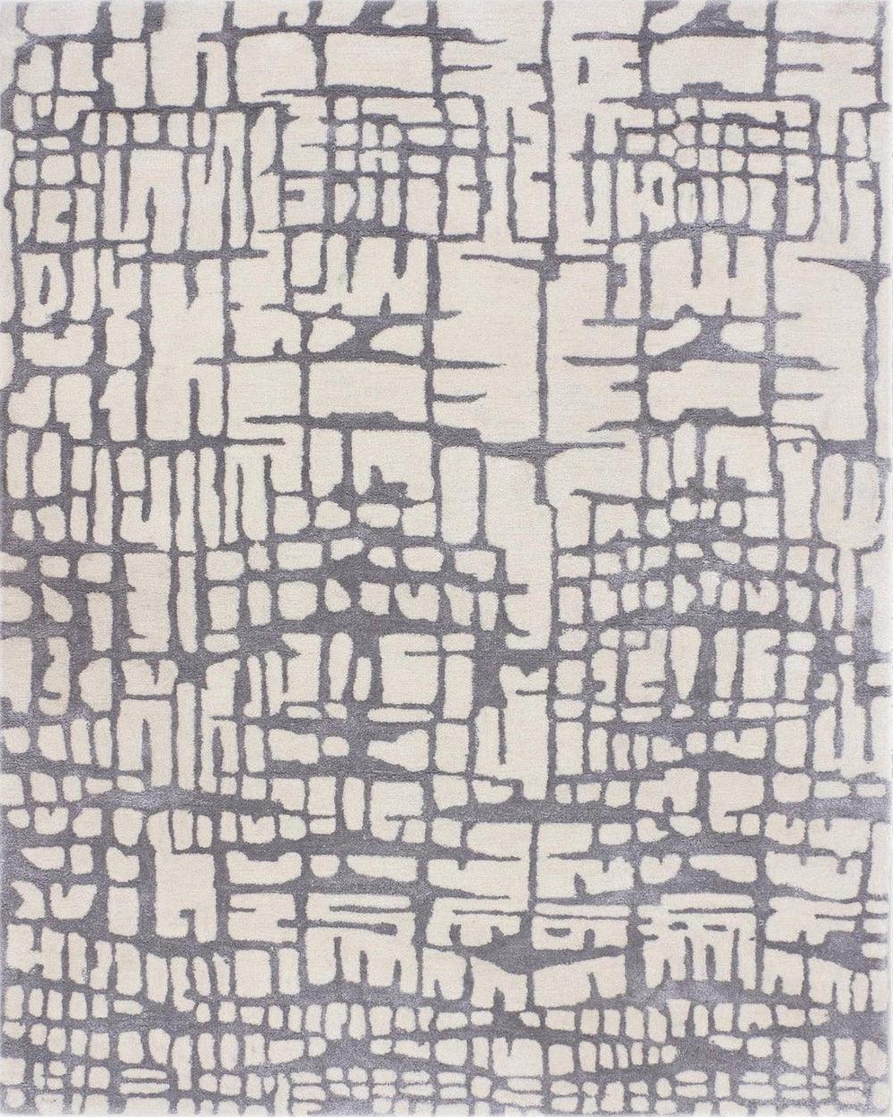 Kensho Organic Grid Hand-Tufted Wool Rug