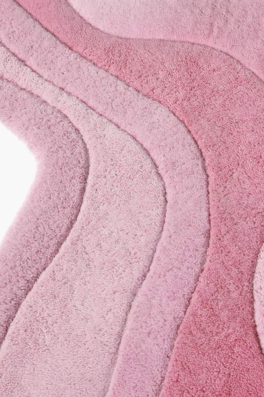 Contemporary Sculpted Pink Area Rug