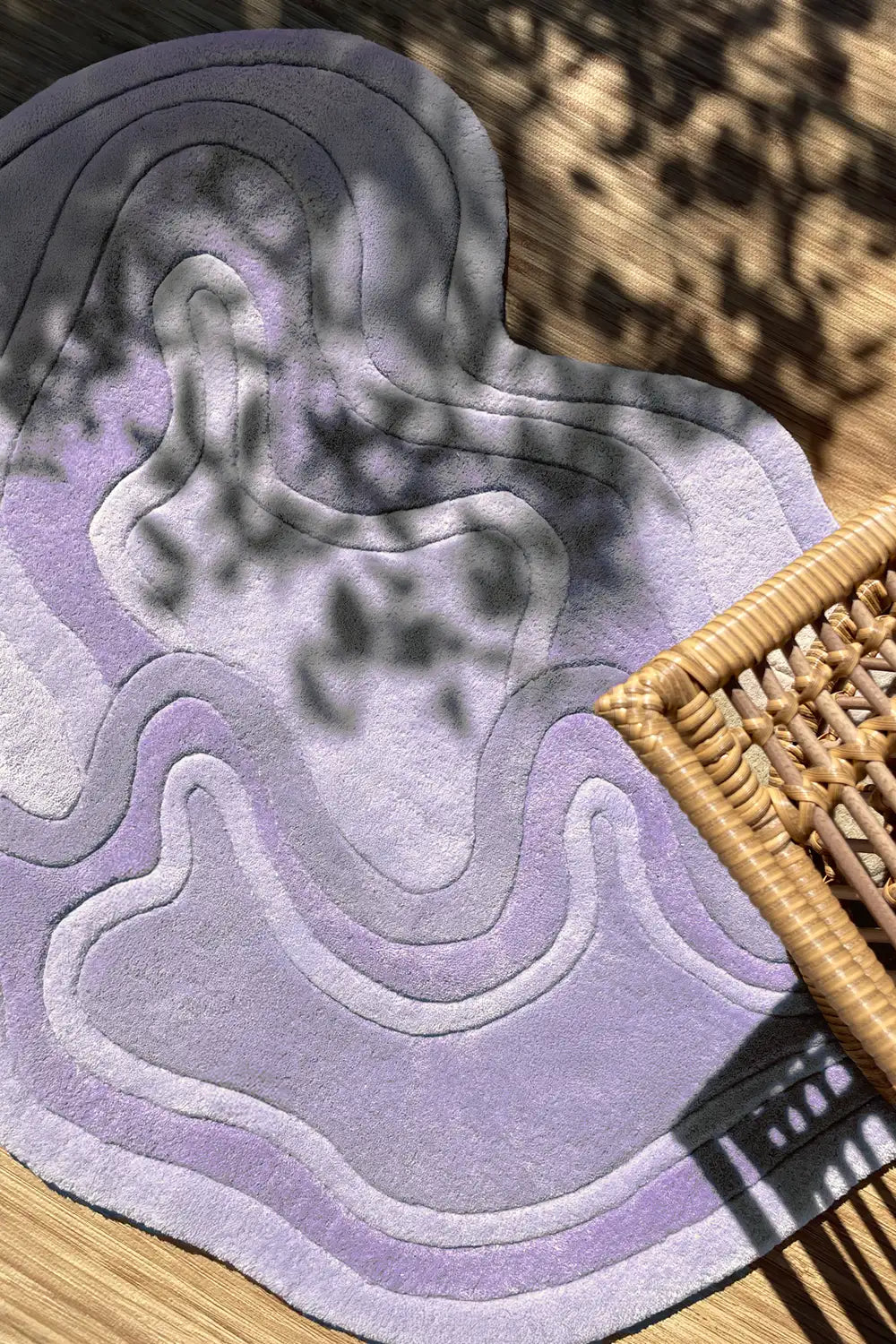 . Luxury Lavender Wool Rug