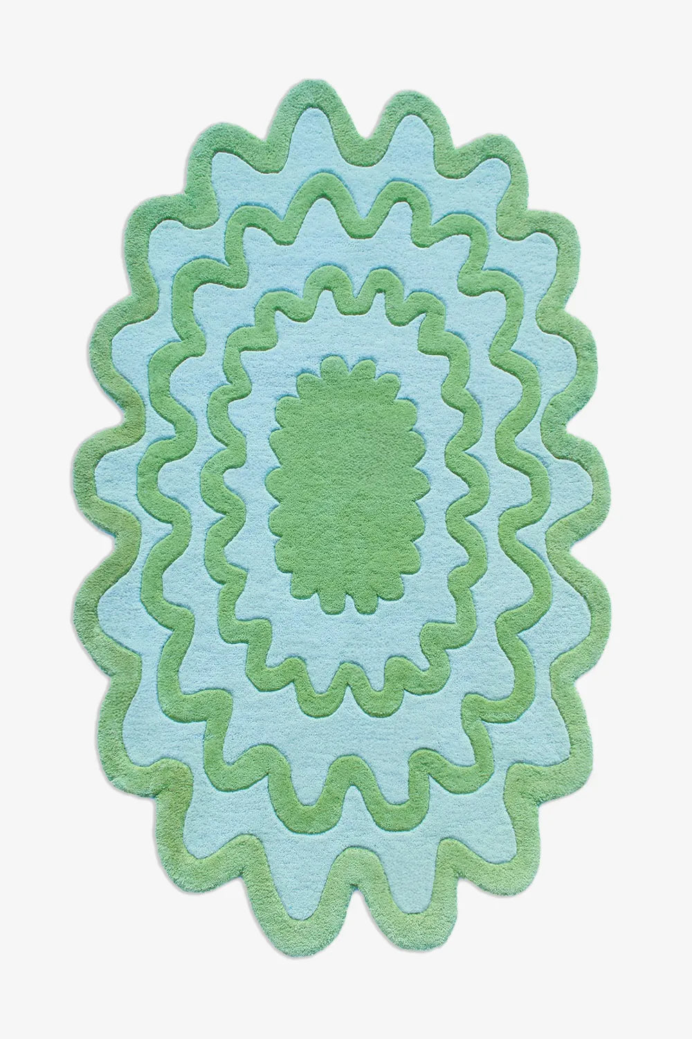 Modern Funky Scalloped Rug