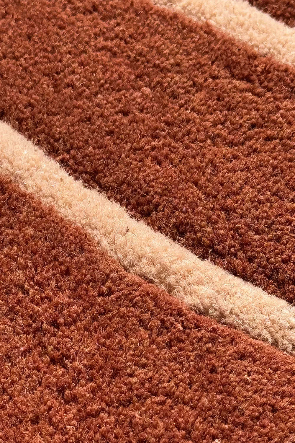 Botanical Leaf Shaped Wool Rug