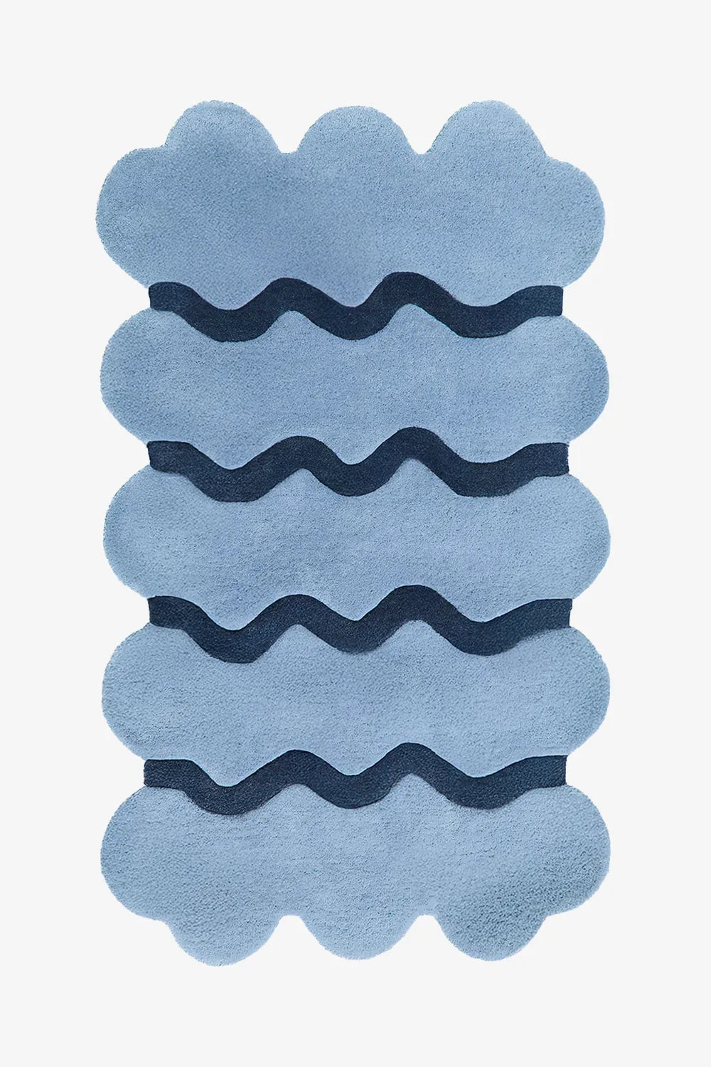 Abstract Wavy Stripe Area Carpet