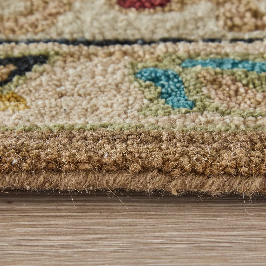 Vintage Tribal Floral Rug