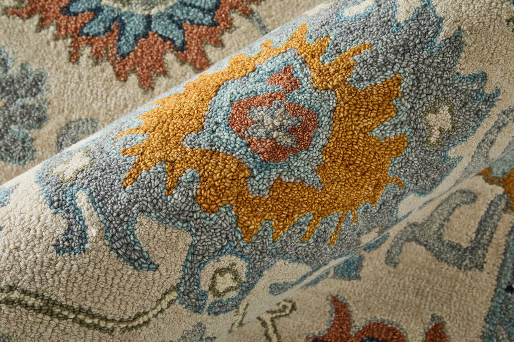 Modern Abstract Ivory Rug
