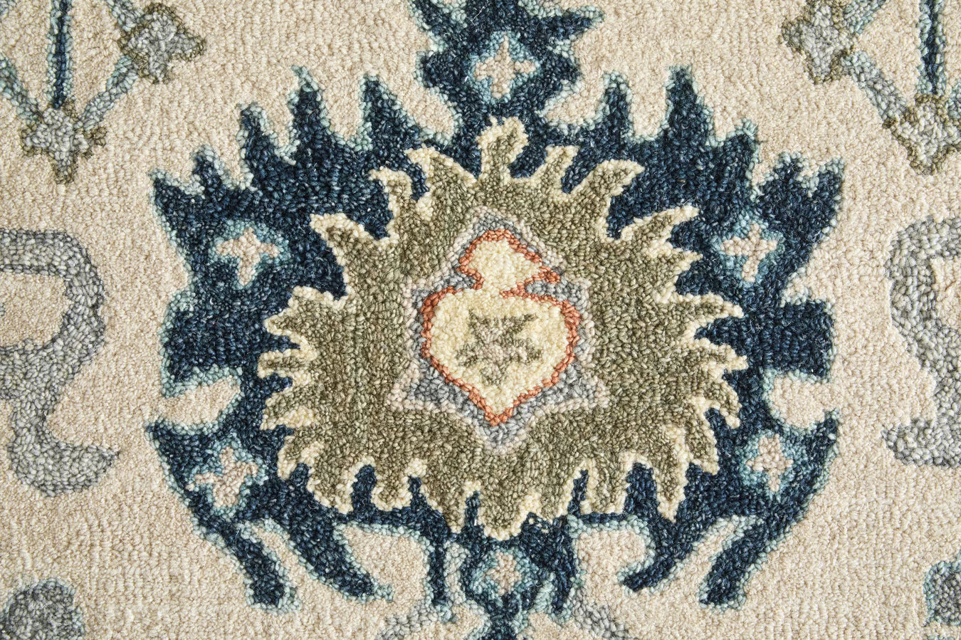 Modern Abstract Ivory Rug