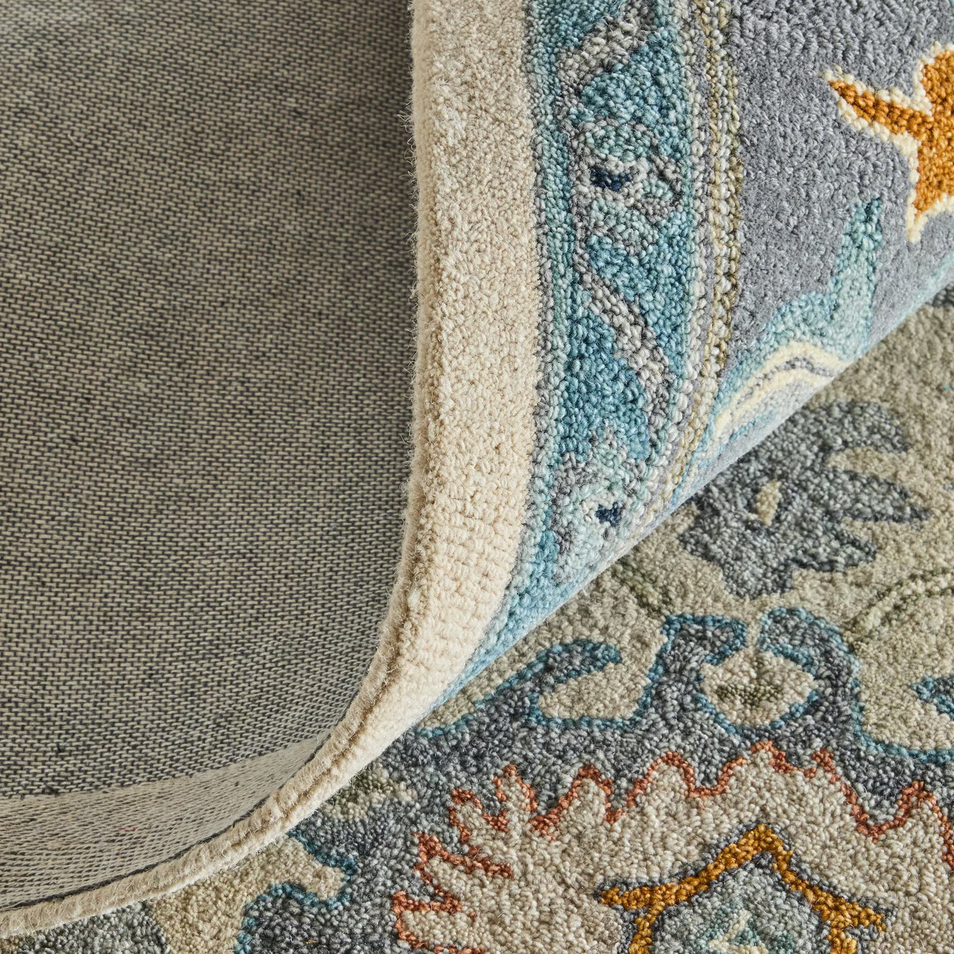 Modern Abstract Ivory Rug