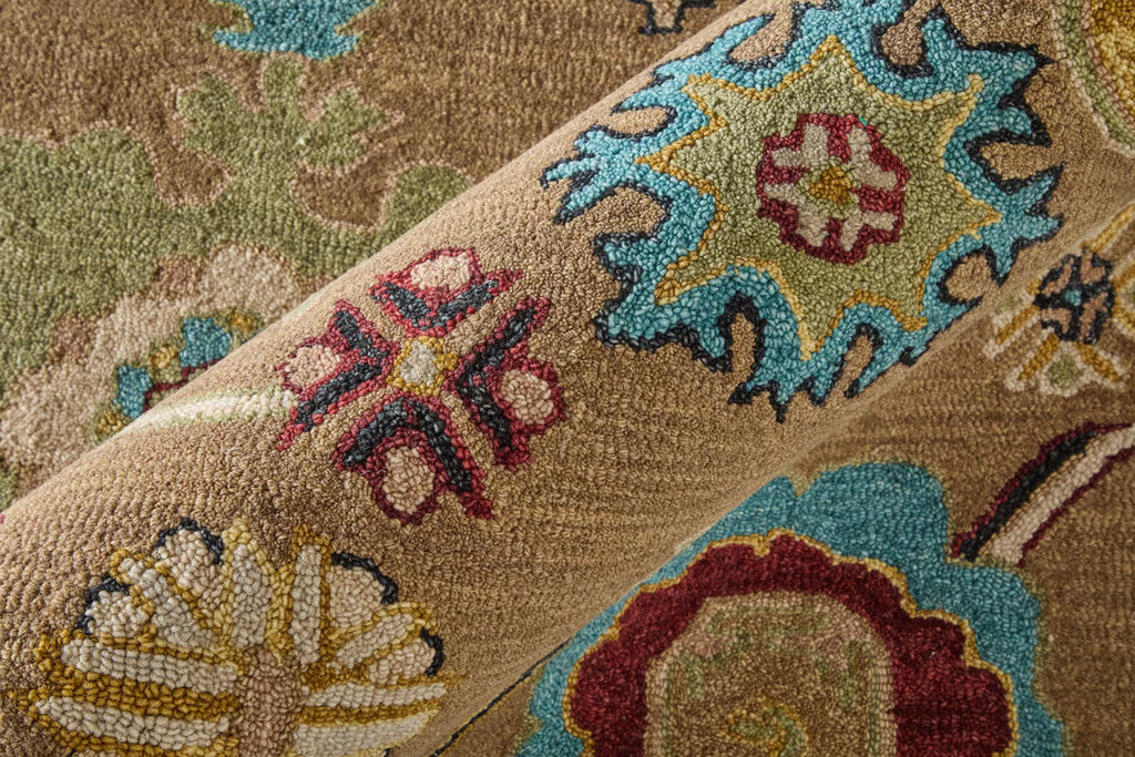 Vintage Tribal Floral Rug