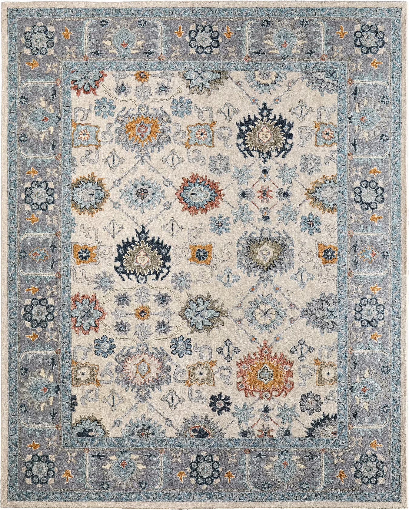 Modern Abstract Ivory Rug