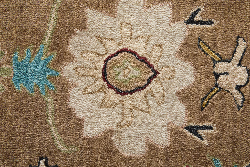 Vintage Tribal Floral Rug