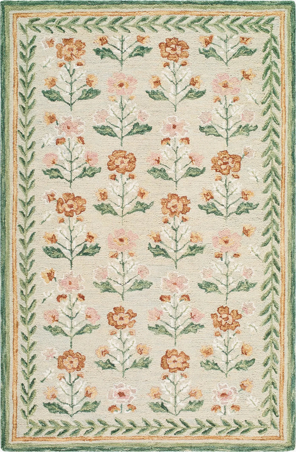 Botanical Flower Hand Tufted Rug