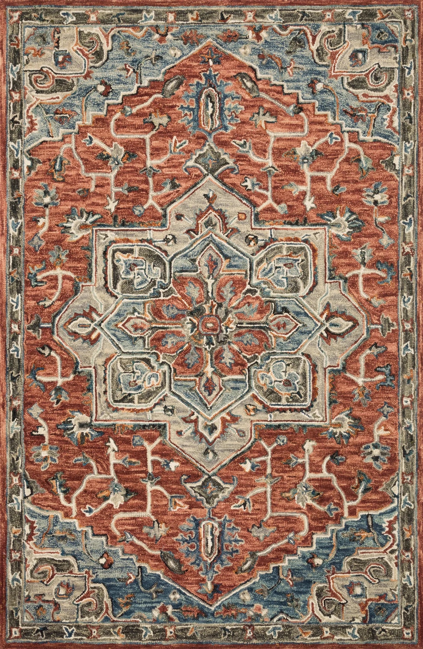 Rust Red Vintage Rug