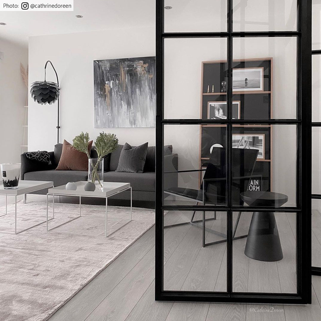 Contemporary Minimalist Gray Greige Viscose Area Rug