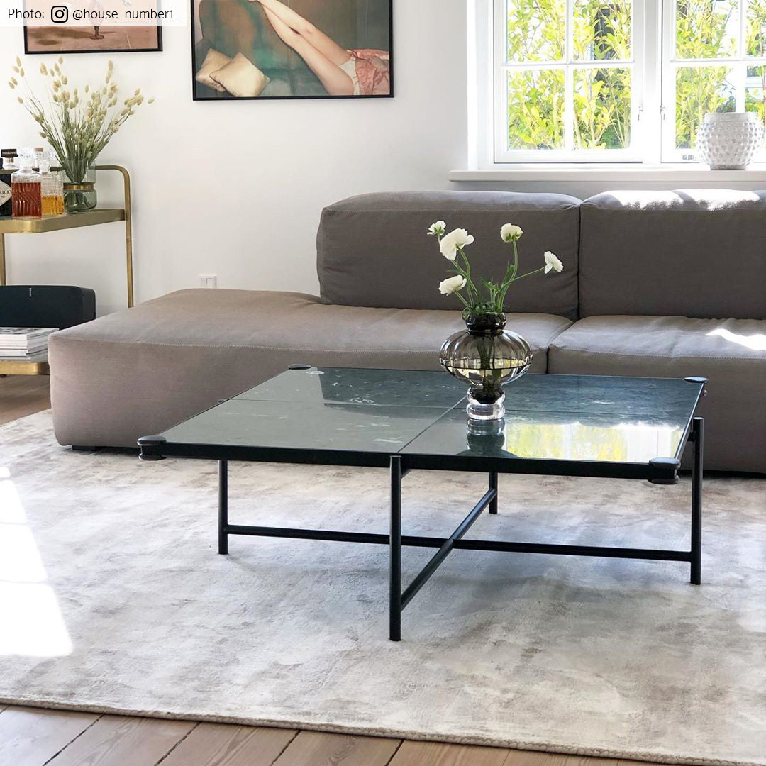 Contemporary Minimalist Gray Greige Viscose Area Rug