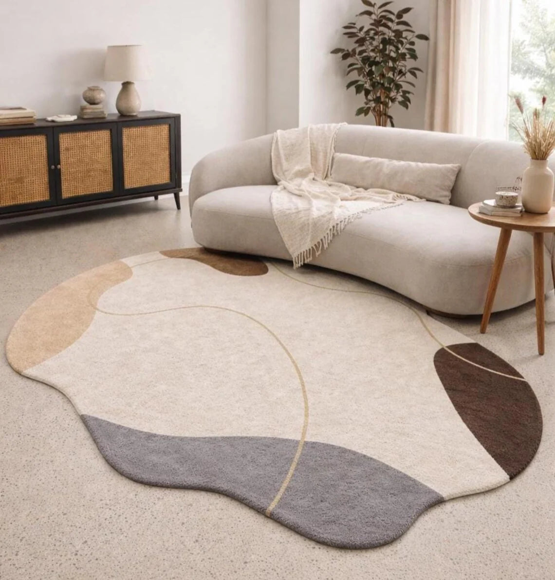 Pebble Flow Organic Wool Rug